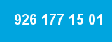 926 177 15 01 926 177 15 01